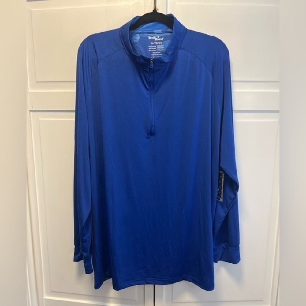 Birdie Bound Men’s 1/4 Zip Active Pullover Size Men’s XL Color Blue